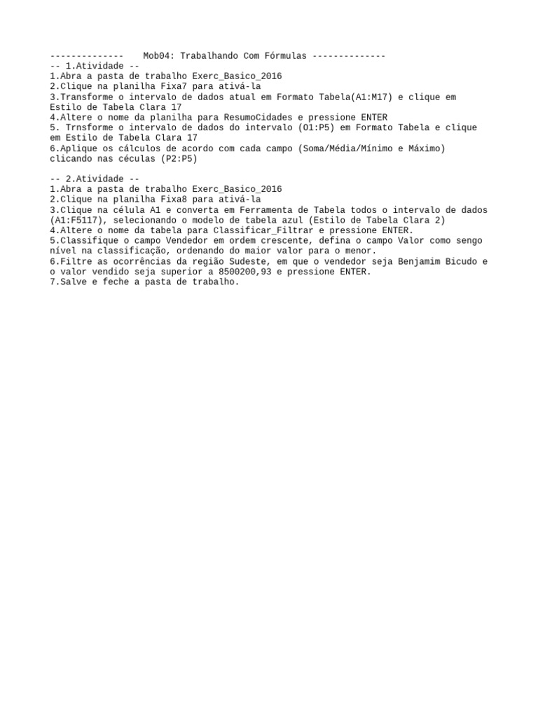 Mod04 - Atividade | PDF