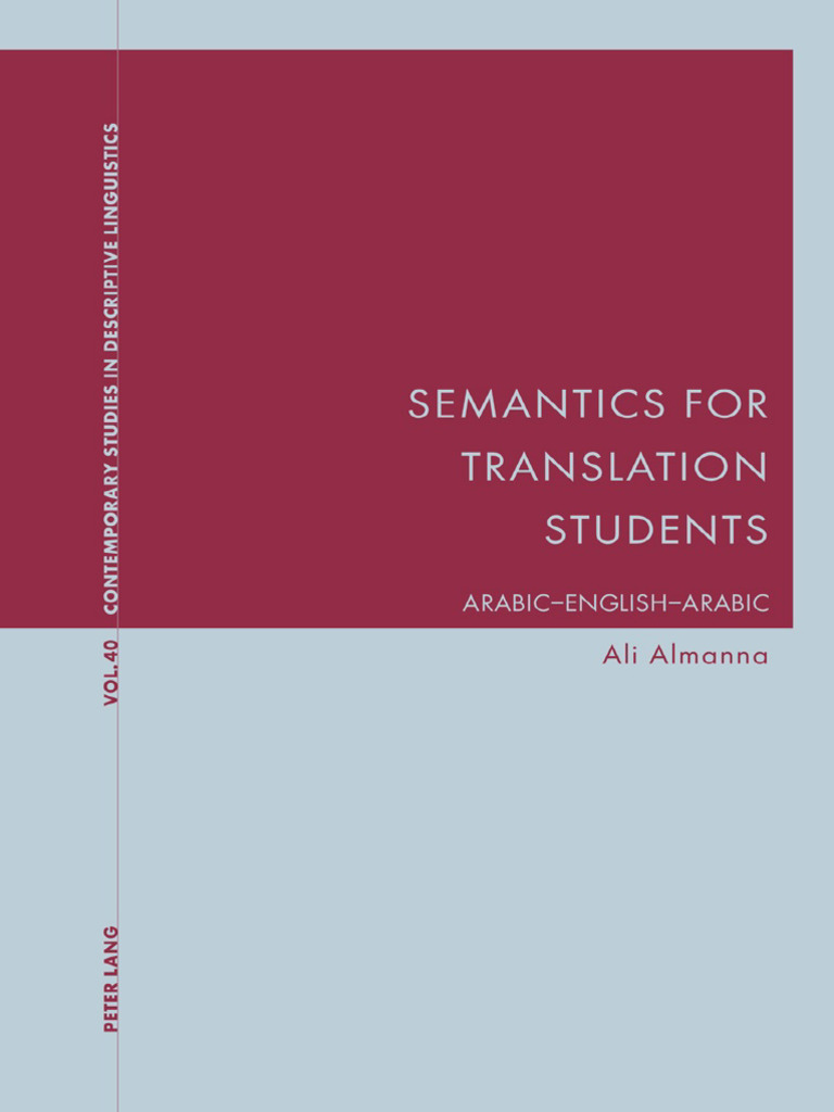 Semantics For Translation Students - Arabic-English-Arabic | PDF ...