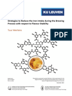 Strategies To Reduce The Iron Intake During The Brewing Process With Respect To Flavour Stability
