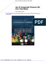 Full Download Fundamentals of Corporate Finance 4th Edition Parrino Test Bank