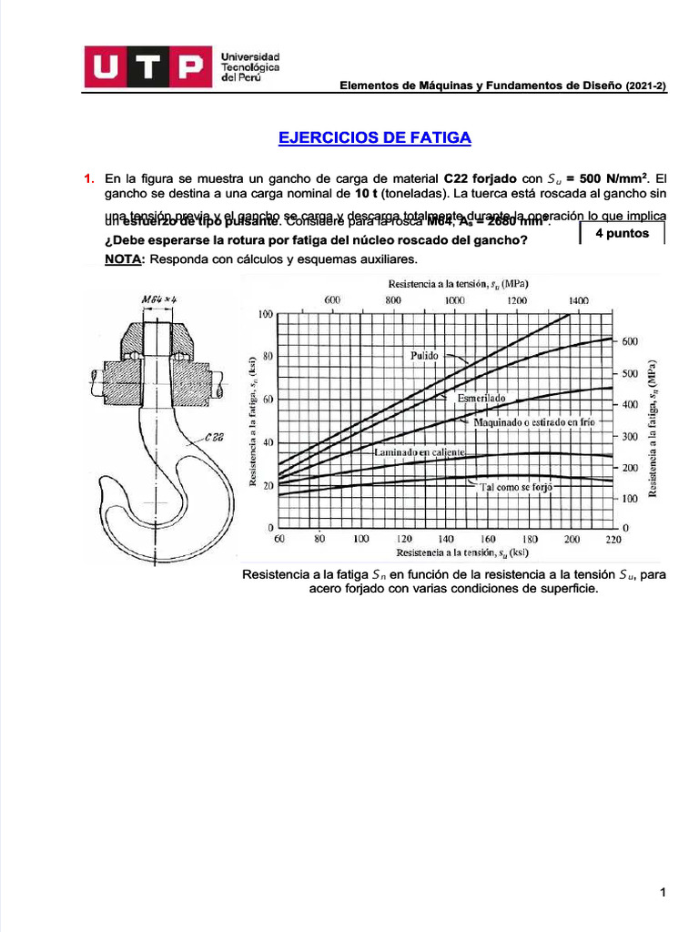 PDF s03s2 Ejercicios Fatiga y Uniones Empernadas Emyfd 2021 2 Compress ...