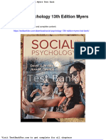 Full Download Social Psychology 13th Edition Myers Test Bank