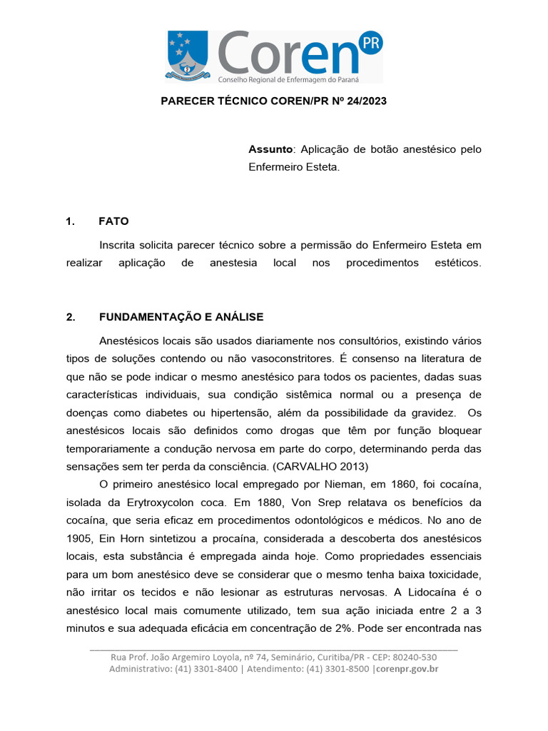 parecer-tecnico-024-2023-aplicacao-de-botao-anestesico-pelo-enfermeiro