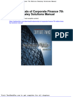 Full Download Fundamentals of Corporate Finance 7th Edition Brealey Solutions Manual