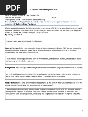capstone draft proposal