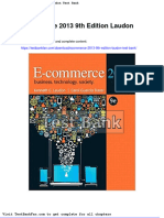 Full Download Ecommerce 2013 9th Edition Laudon Test Bank