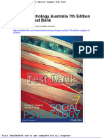 Full Download Social Psychology Australia 7th Edition Vaughan Test Bank