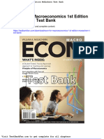 Full Download Econ For Macroeconomics 1st Edition Mceachern Test Bank