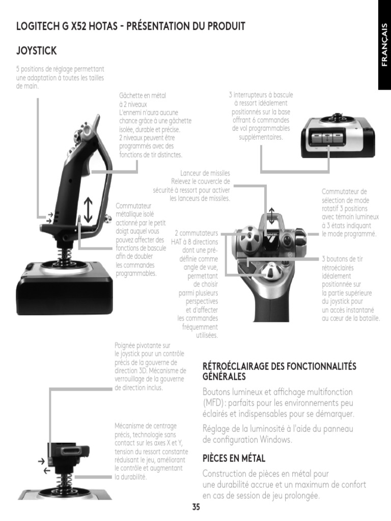 Présentation du Logitech G X52 HOTAS | PDF | Temps moyen de Greenwich ...