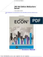 Full Download Econ Macro 5th Edition Mceachern Solutions Manual
