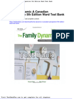 Full Download Family Dynamic A Canadian Perspective 5th Edition Ward Test Bank