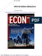 Full Download Econ Macro4 4th Edition Mceachern Test Bank