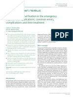 The Use of External Fixation in The Emergency Department: Applications, Common Errors, Complications and Their Treatment