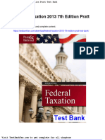Full Download Federal Taxation 2013 7th Edition Pratt Test Bank