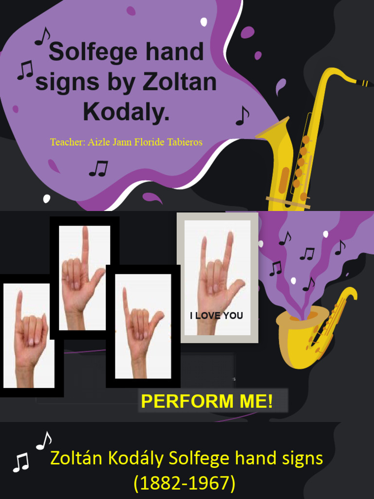 Kodály Method: Solfege Hand Signs | PDF | Musical Notation | Entertainment
