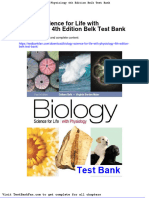 Full Download Biology Science For Life With Physiology 4th Edition Belk Test Bank