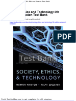 Full Download Society Ethics and Technology 5th Edition Winston Test Bank