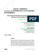 Contabilidad Social y Ambiental. Referencia Retrospectiva y Su Actualidad en Sudamérica