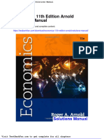 Full Download Economics 11th Edition Arnold Solutions Manual