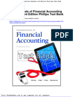 Full Download Fundamentals of Financial Accounting Canadian 3rd Edition Phillips Test Bank