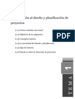 Tema 1: Diseño y Planificación de Proyectos. Introducción