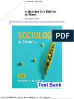 Full Download Sociology in Modules 2nd Edition Schaefer Test Bank