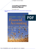 Full Download Financial Accounting 3rd Edition Weygandt Solutions Manual