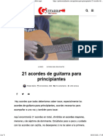 21 Acordes de Guitarra para Tocarlo Casi Todo. Apréndelos Aquí.