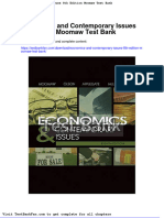 Full Download Economics and Contemporary Issues 8th Edition Moomaw Test Bank