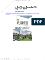 Full Download Sociology in Our Times Canadian 7th Edition Murray Test Bank