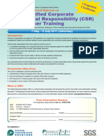 Certified Corporate Social Responsibility (CSR) Officer Training