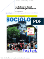 Full Download Sociology Pop Culture To Social Structure 3rd Edition Brym Test Bank