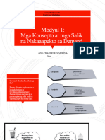 AP9 - Q1 - Modyul 1 - Mga Konsepto at Mga Salik Na Nakaaapekto Sa Demand