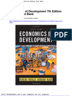 Full Download Economics of Development 7th Edition Perkins Test Bank