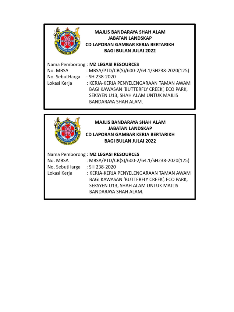 Cover CD Report Mbsa (September) | PDF