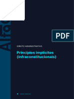 Princípios Implícitos (Infraconstitucionais) : Direito Administrativo