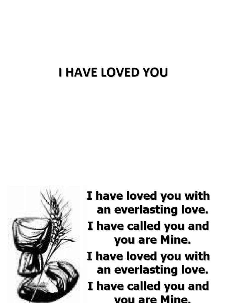 I Have Loved You Pdf