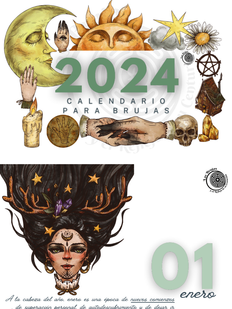 Calendario Para Brujas 2024 PDF Temporada de primavera) Otoño