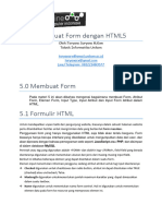 Membuat Form Dengan HTML Dan Html5