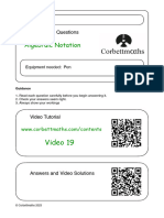 Algebraic Notation