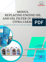 Modul Replacing Engine Oil and Oil Filter in Honda Citra Cakra