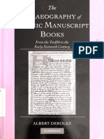 Albert Derolez - The Palaeography of Gothic Manuscript Books From The Twelfth To The Early Sixteenth Century-Cambridge University Press (2003)