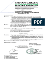 110/PC/SP/XVIII/7354/III/22: Surat Pengesahan PC Ipnu Kabupaten Pasuruan