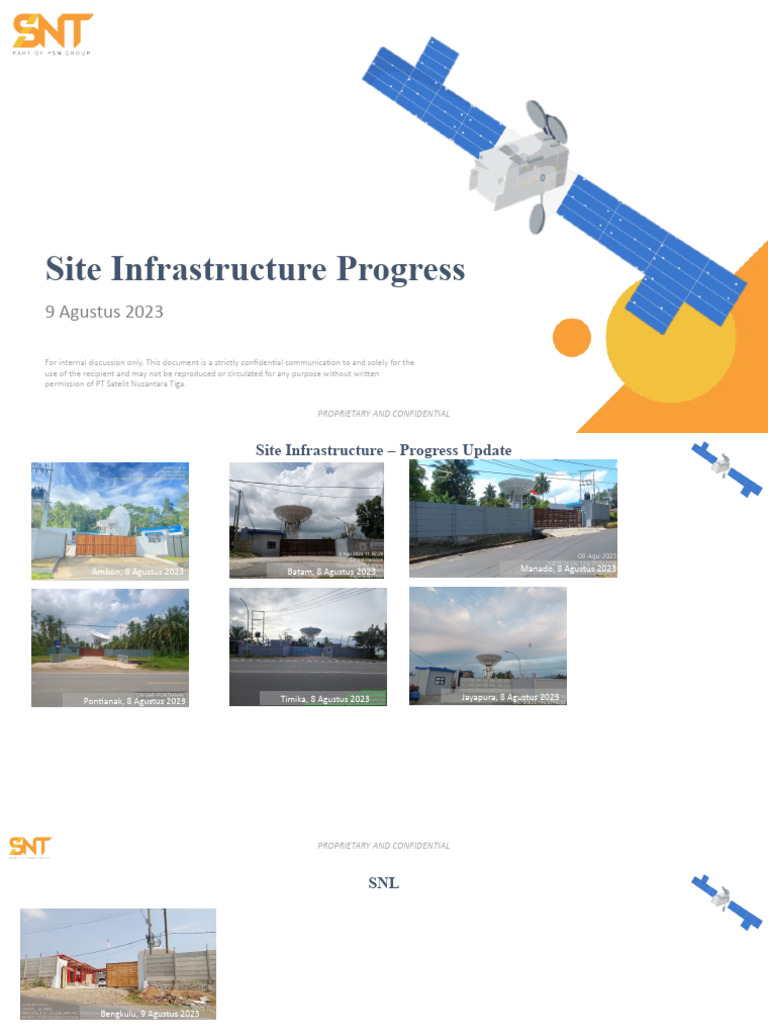 Site Infrastructure Progress Update | PDF | Technology & Engineering