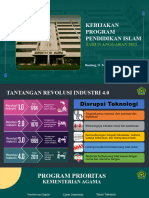Kebijakan Program Pendidikan Islam TA 2022 - Dirjen Pendis Kemenag RI - Rev