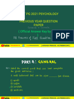 Cuet 2021 Psychology Pgqp46 Pyq Solved by Avinashpranjul