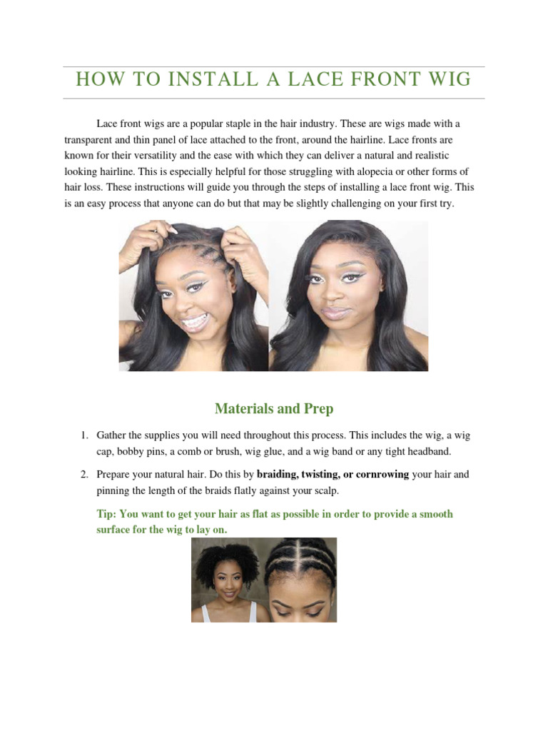 How To Install A Wig After Changes PDF | PDF