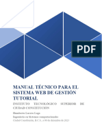 Manual Tecnico Gestor Tutorial