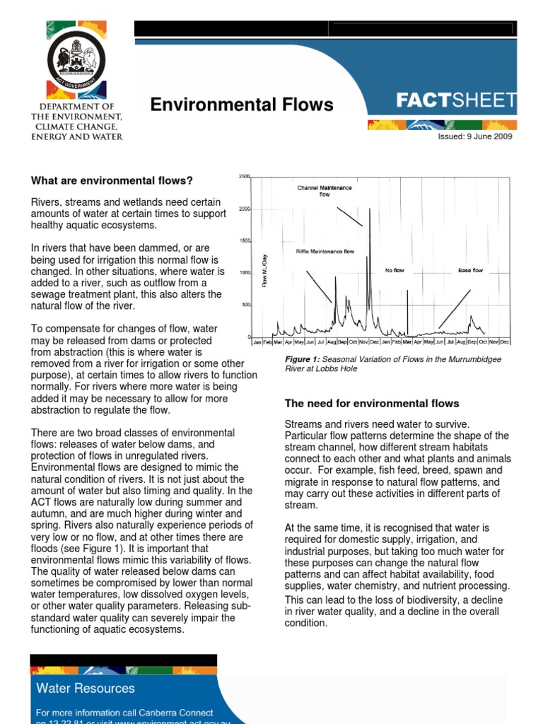 Understanding Environmental Flows | PDF | Water Resources | Aquatic ...