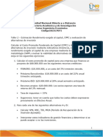 Anexo 6 - Taller 2 - Estimación Rendimiento Exigido Al Capital, CPPC y Evaluación de Alternativas de Inversión